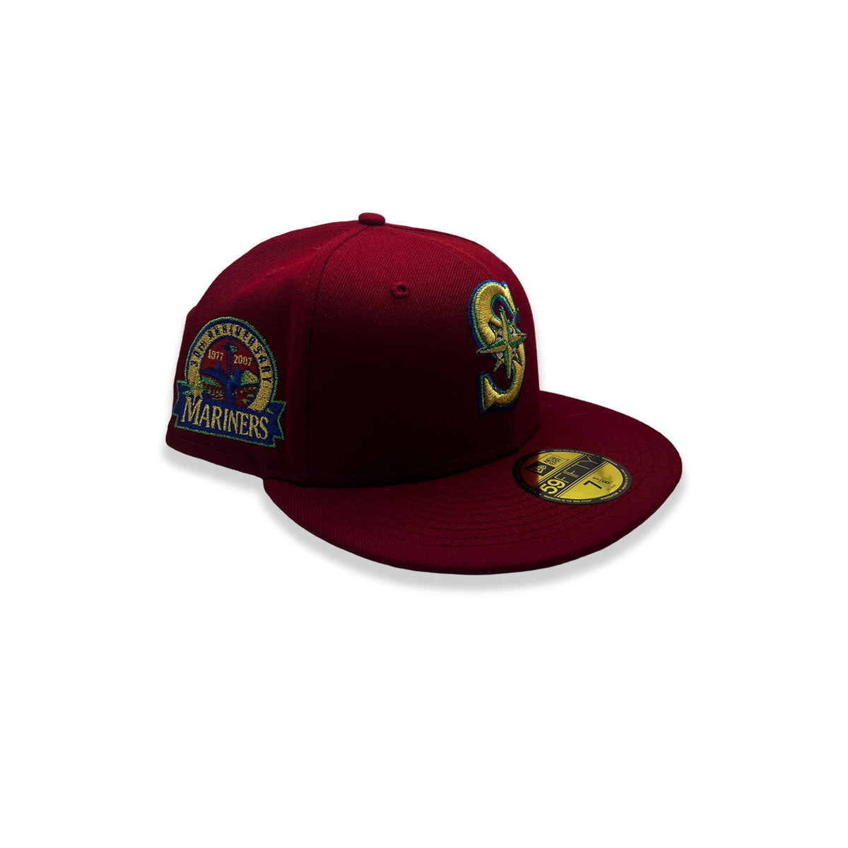 New Era Seattle Mariners 30th Anniversary 1977-2007 Patch 59Fifty Fitted