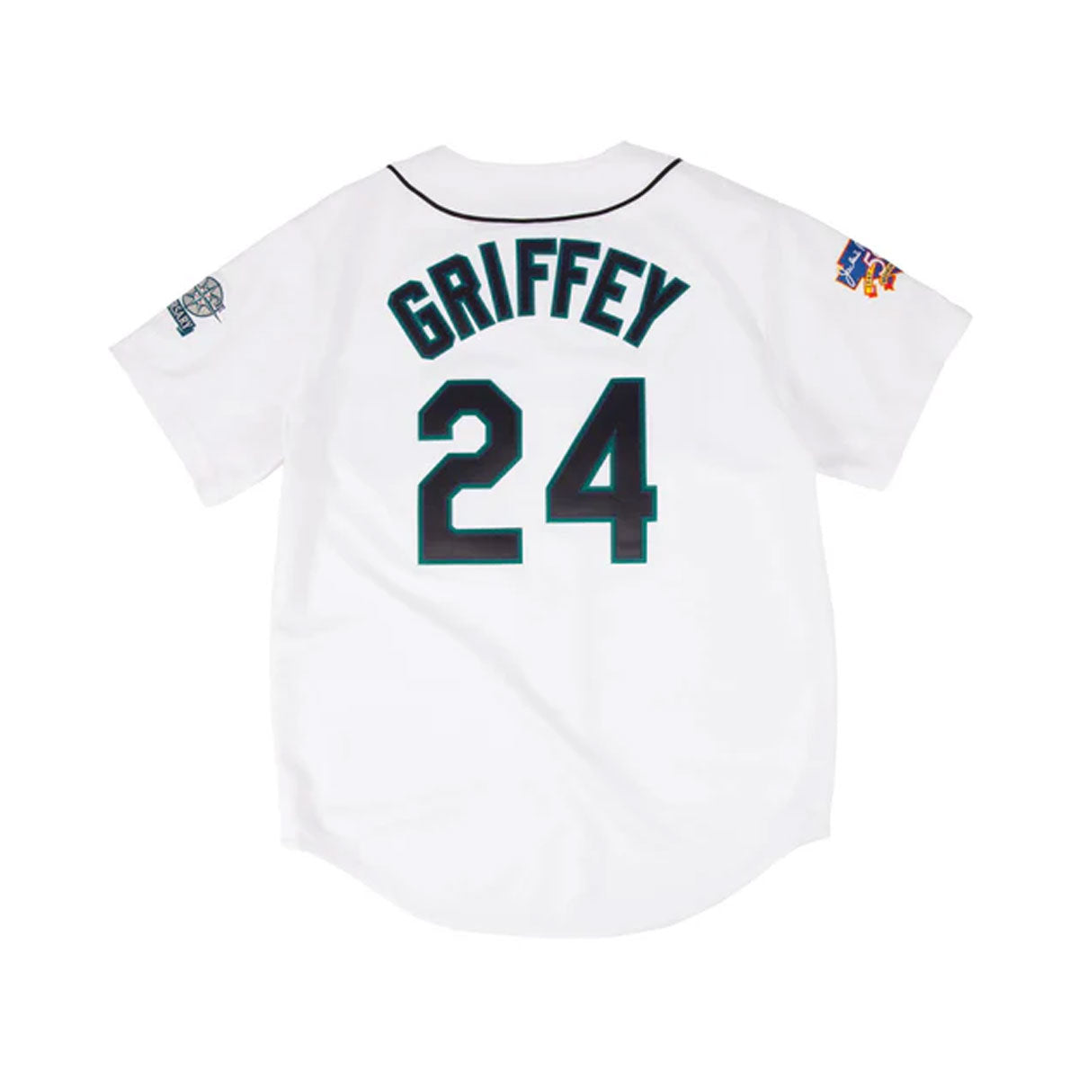 Mitchell & Ness Mens Seattle Mariners Ken Griffey Jr. Authentic Jersey 'White'