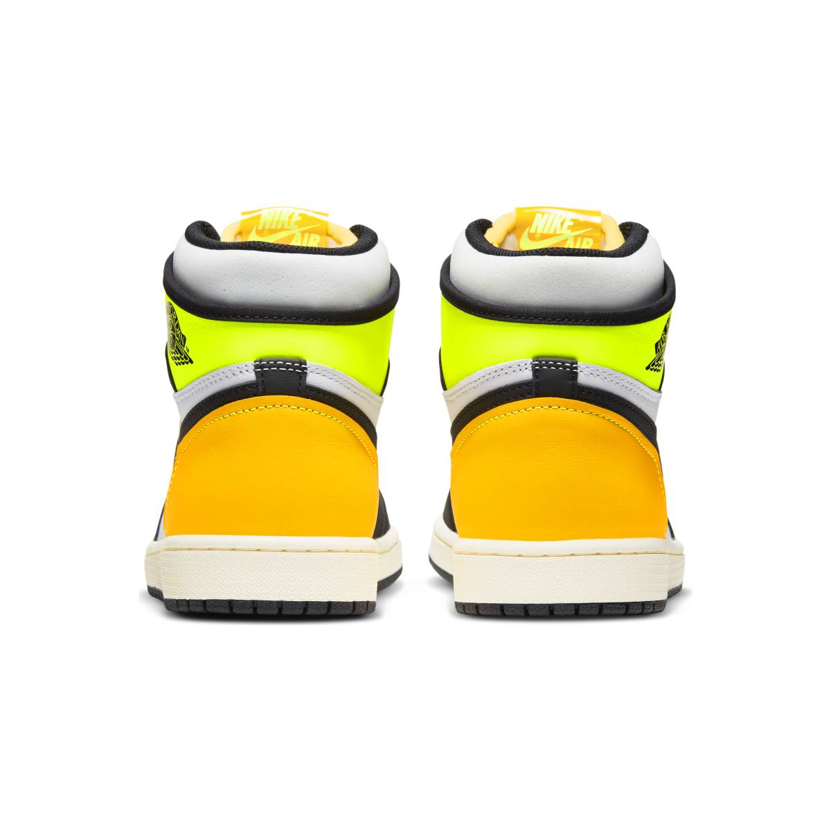 Air Jordan 1 Retro High White Black Volt University Gold