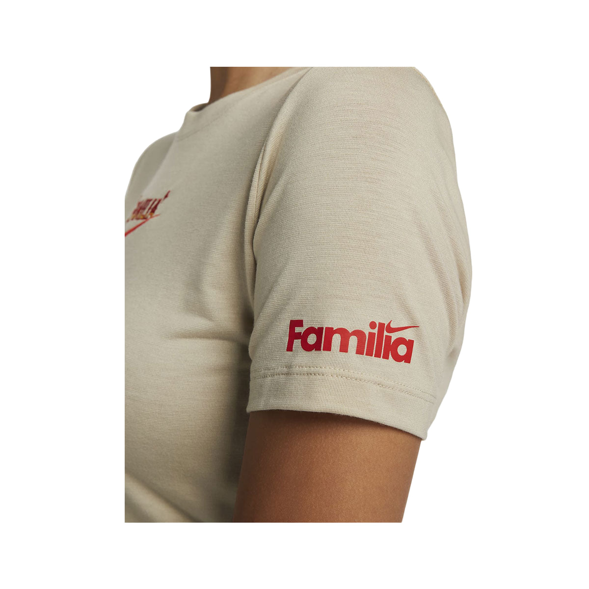 Nike Women's Sportswear Somos Familia Slim Fit Cropped T-Shirt