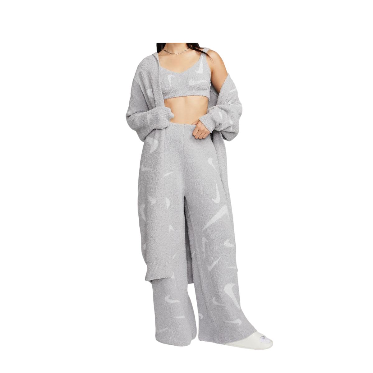 Nike Women's Sportswear Phoenix Cozy Bouclé Loose Long Knit Cardigan