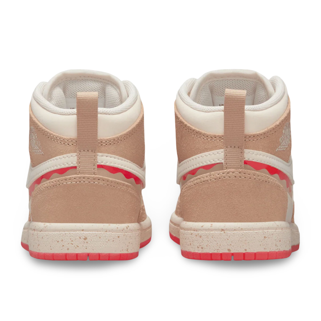 Air Jordan 1 Mid SE Preschool 'Fusion Red'