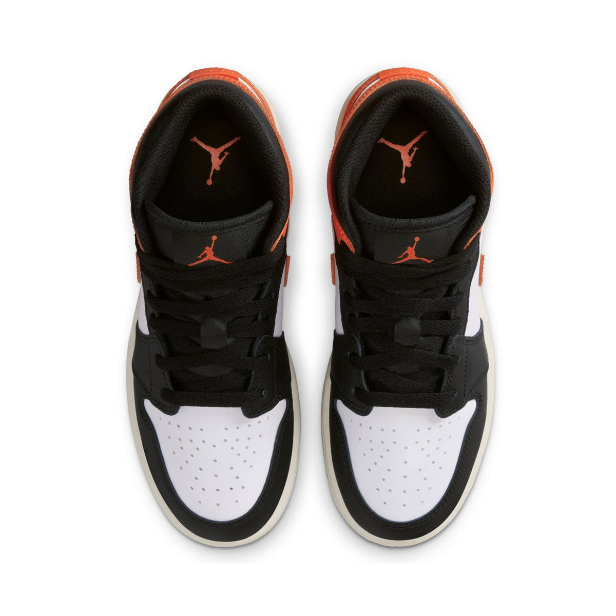 Air Jordan 1 Mid Black Toe Starfish GS