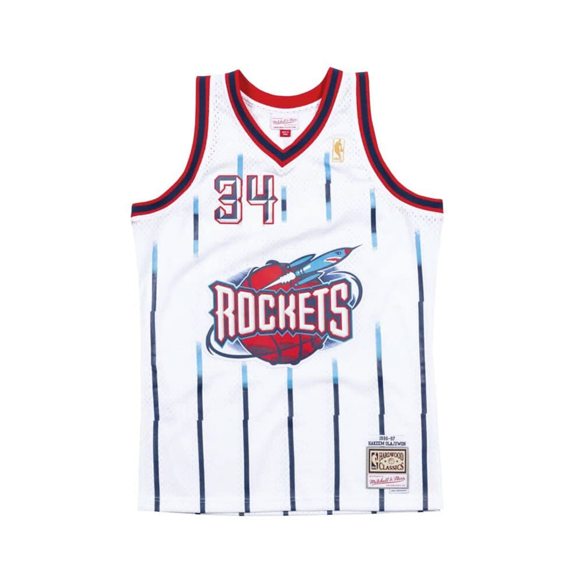Mitchell & Ness Mens Hakeem Olajuwon Houston Rockets Swingman Jersey White