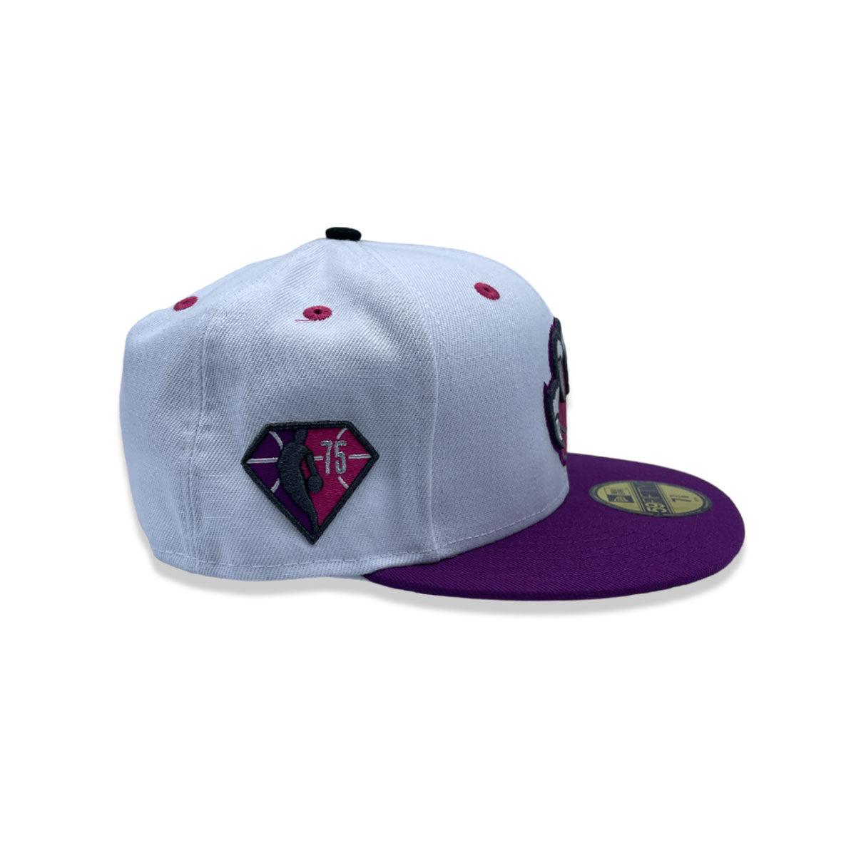 New Era 59Fifty Memphis Grizzlies 75th Anniversary Patch Fitted Hat White