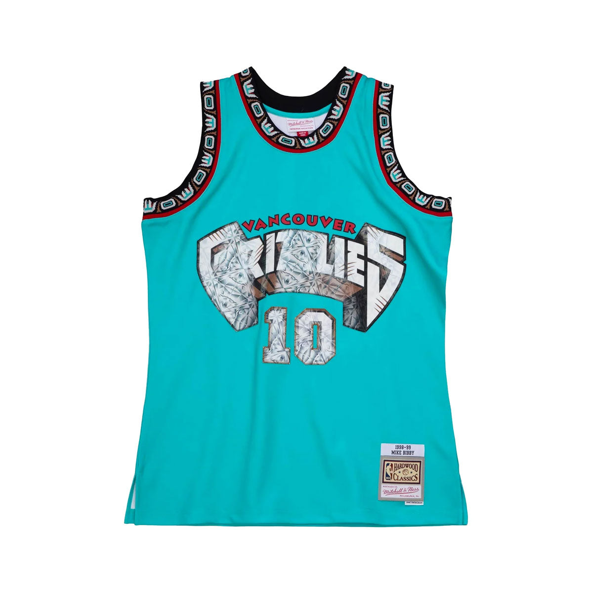 Mitchell & Ness Mens Mike Bibby 75th Anniversary Vancouver Grizzlies Swingman Jersey