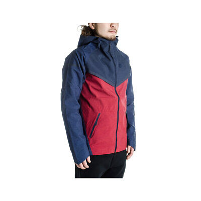 Nike Men's Tech Windrunner Jacket Navy Maroon Red Windbreaker 7