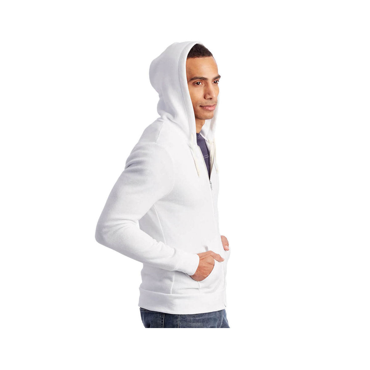 Alternative Apparel Men's Rocky Eco-Fleece Zip Hoodie - KickzStore