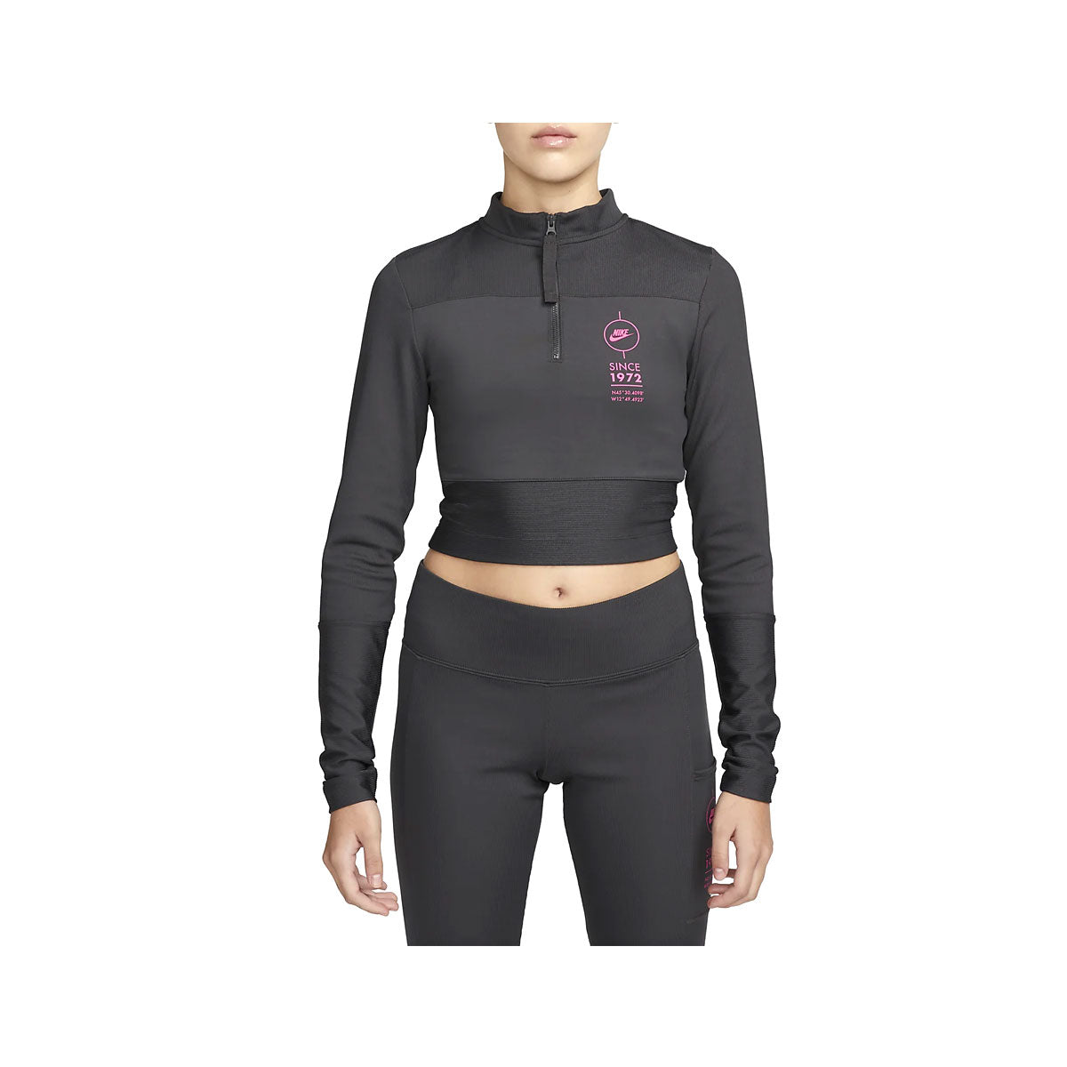 Nike Women's Ribbed Long-Sleeve Sports Utility Top