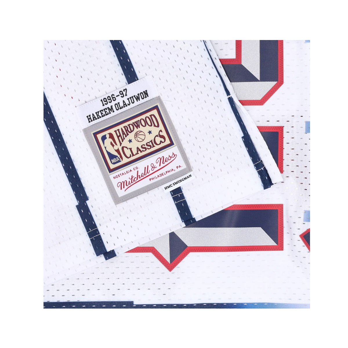 Mitchell & Ness Mens Hakeem Olajuwon Houston Rockets Swingman Jersey White