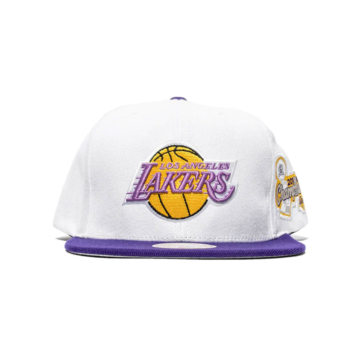 Mitchell & Ness Los Angeles Lakers Patches 2 Tone HWC Hat 'White/Purple'