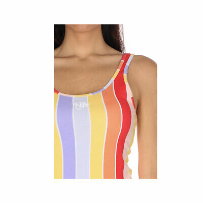 Nike Women's Retro Femme Multi-Color Striped Bodysuit