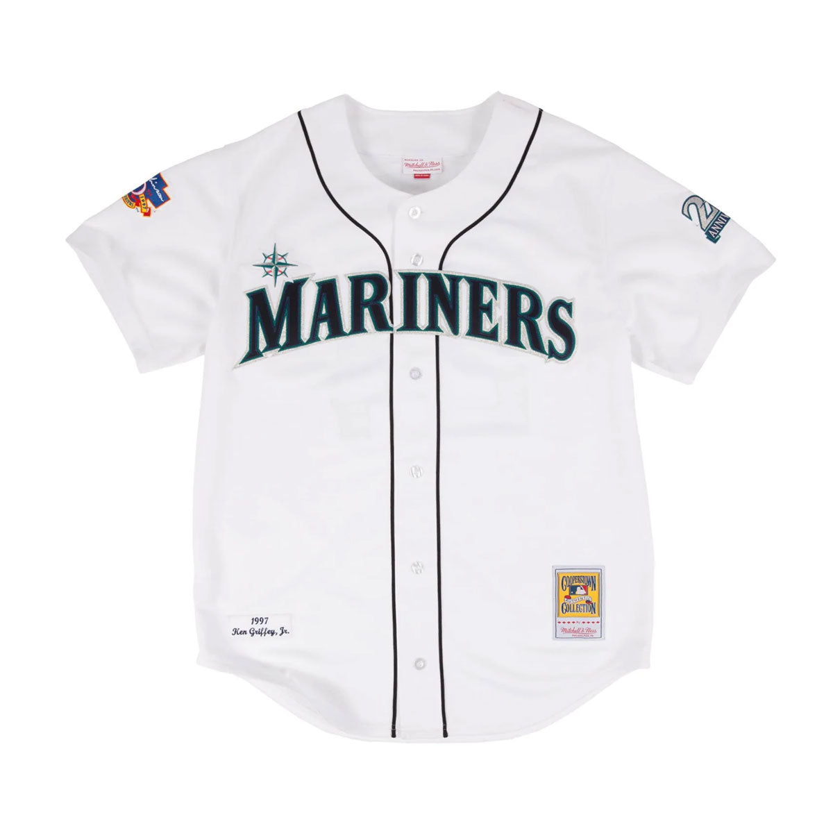 Mitchell & Ness Mens Seattle Mariners Ken Griffey Jr. Authentic Jersey 'White'