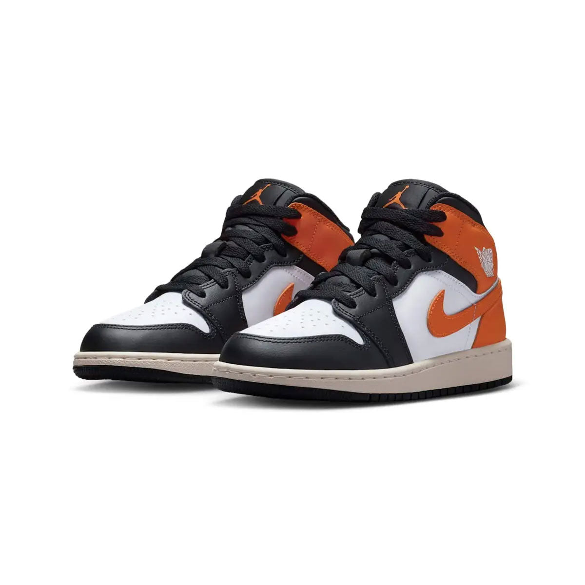 Air Jordan 1 Mid Black Toe Starfish GS