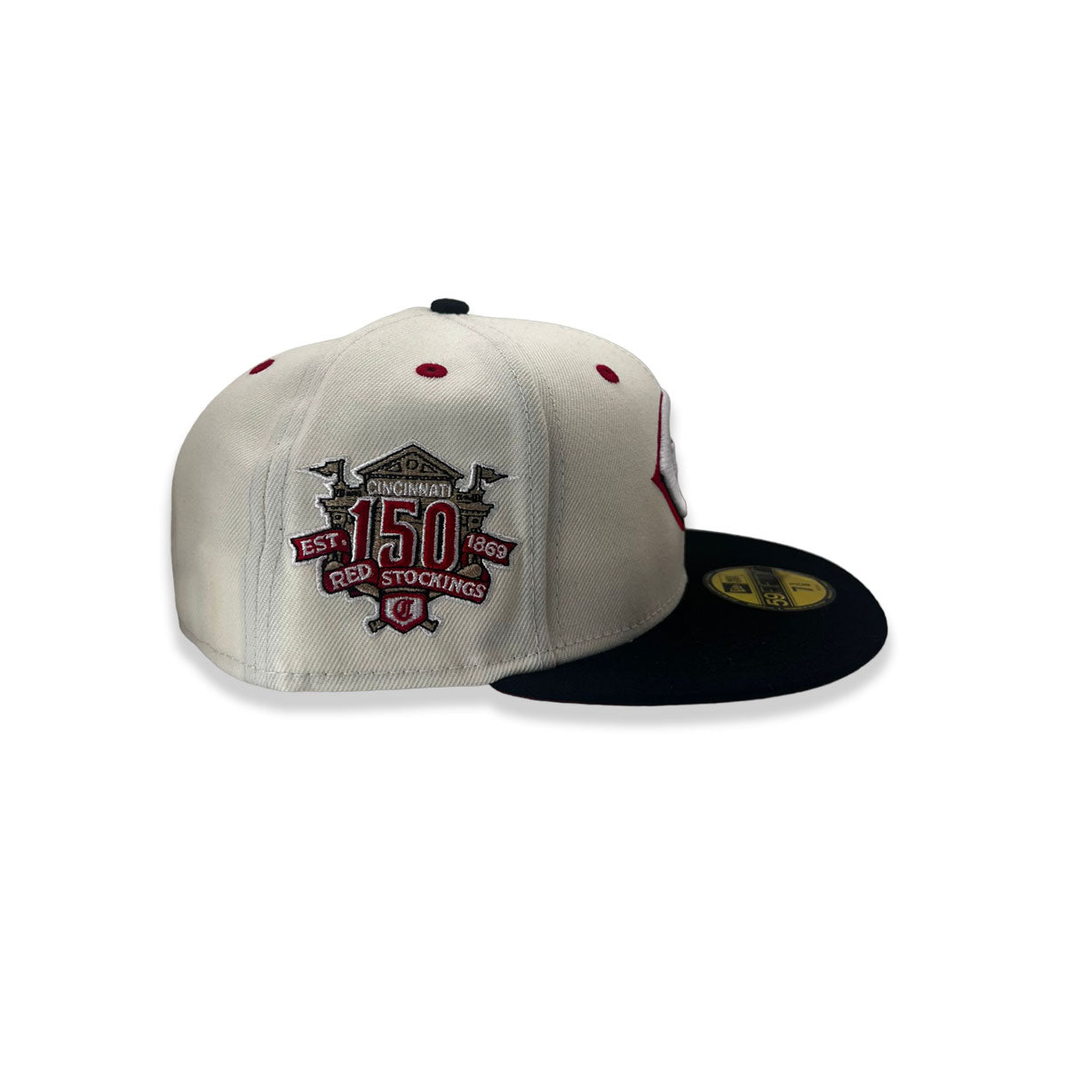 New Era Cincinnati Reds 150th anniversary 1869 Patch 59Fifty Fitted