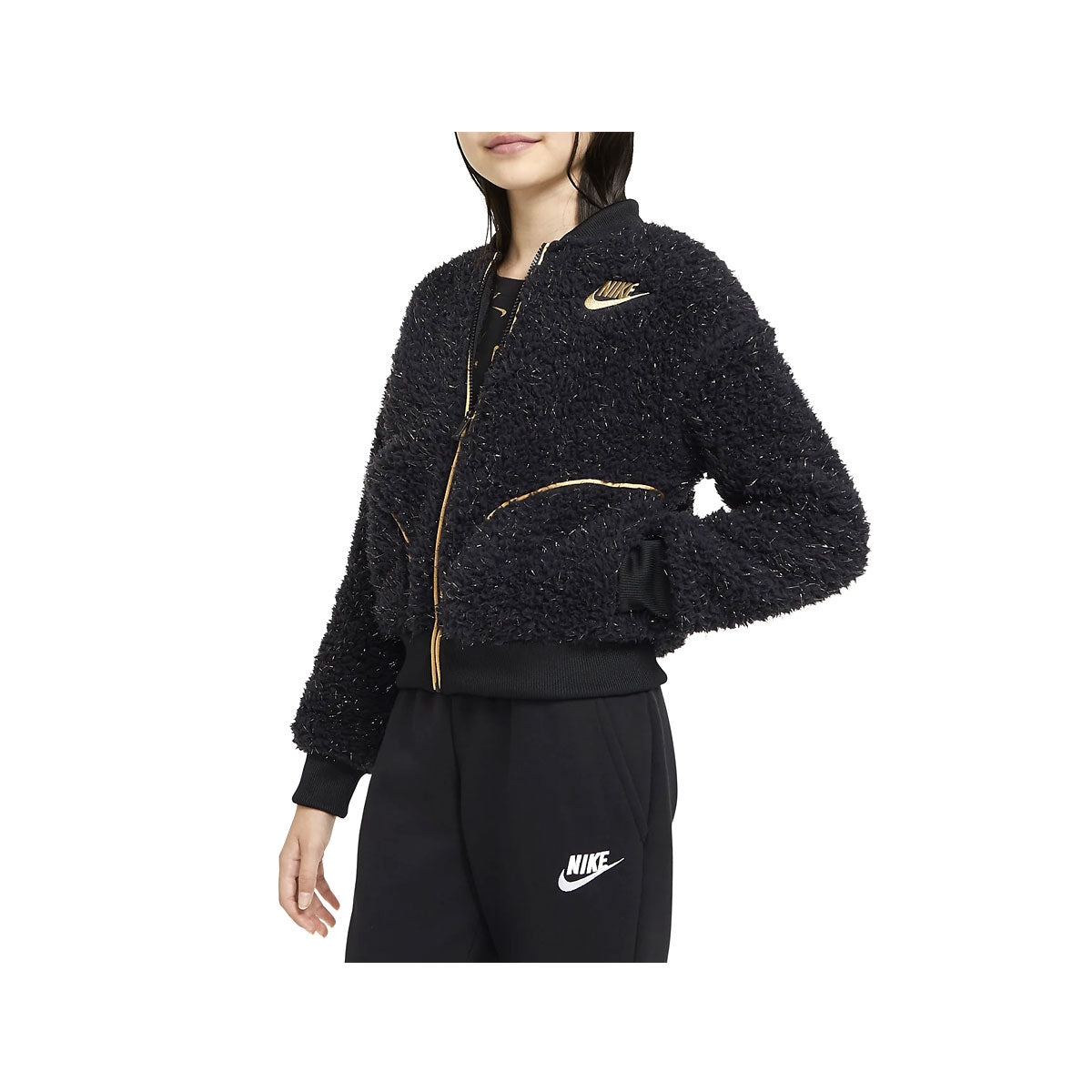 Nike Kids' Girls Full-Zip Sherpa Jacket