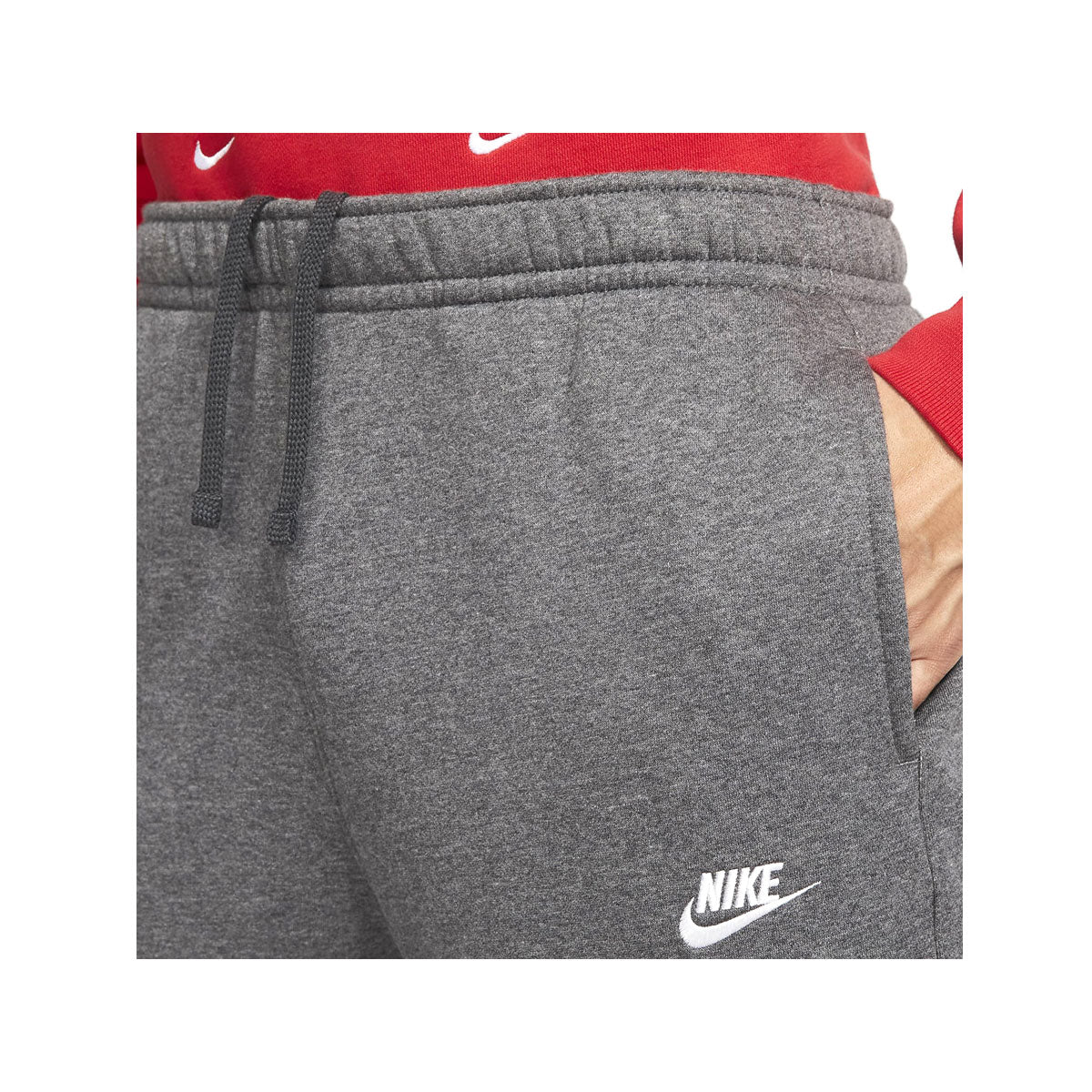 NikeMen's Sportswear Club Fleece Open-Hemmed Pants - Charcoal Heather
