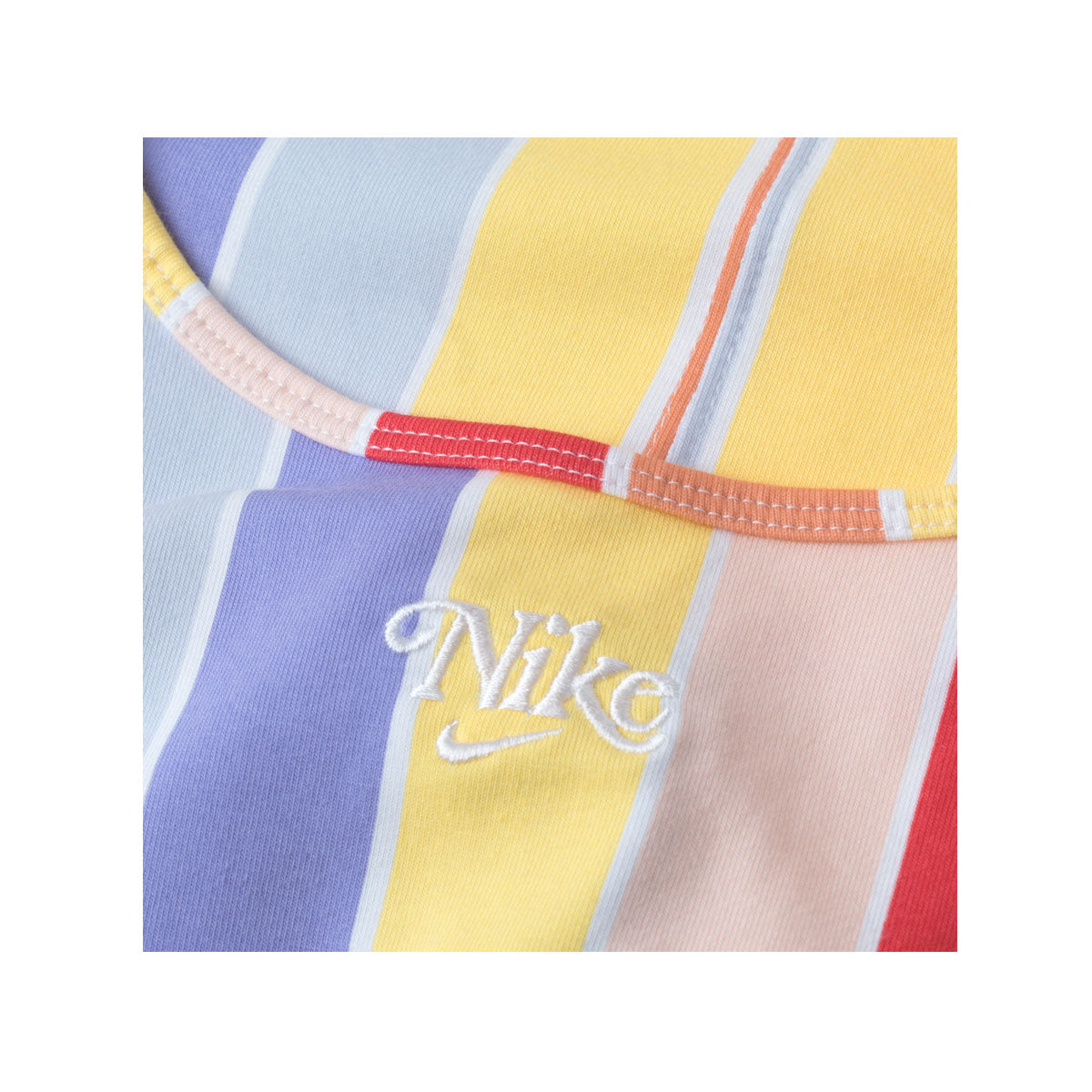 Nike Women's Retro Femme Multi-Color Striped Bodysuit