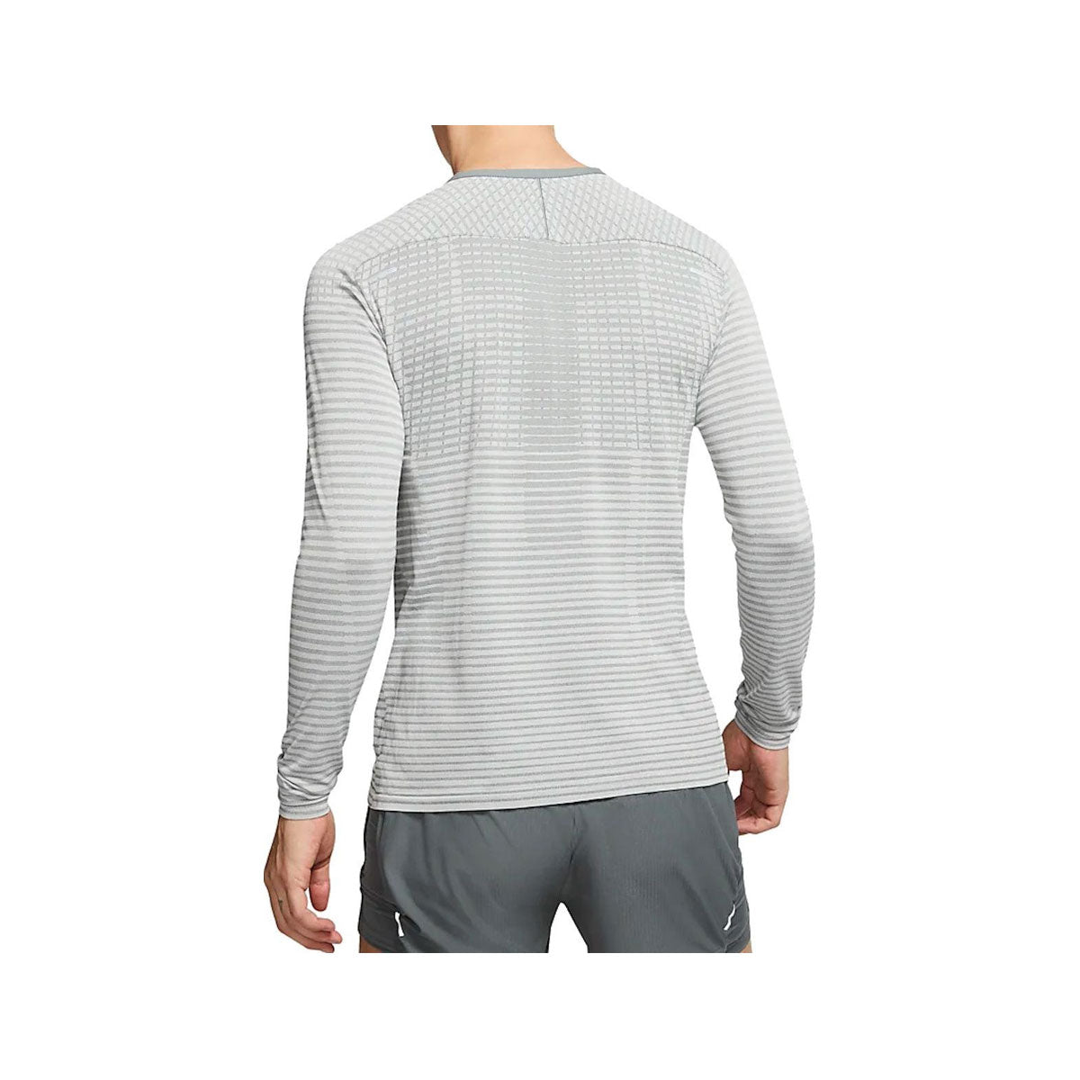 Nike Men's TechKnit Ultra Long-Sleeve Running Top Grey