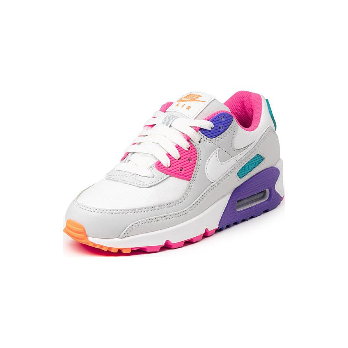Nike Women's Air Max 90 Photon Dust White Hyper Grape