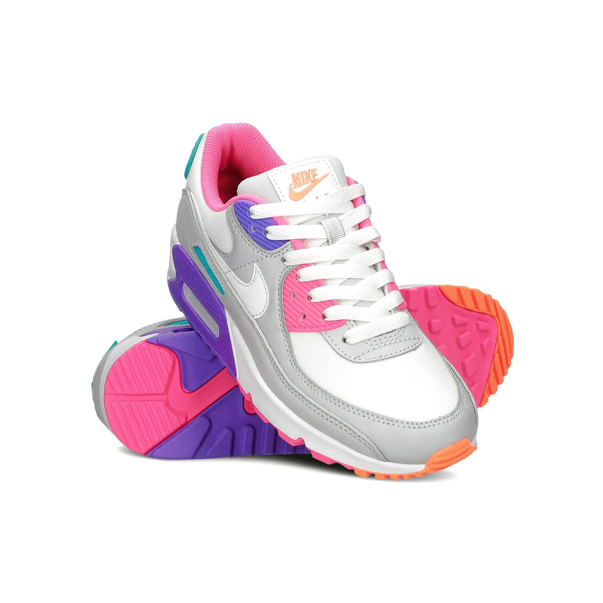 Nike Women's Air Max 90 Photon Dust White Hyper Grape