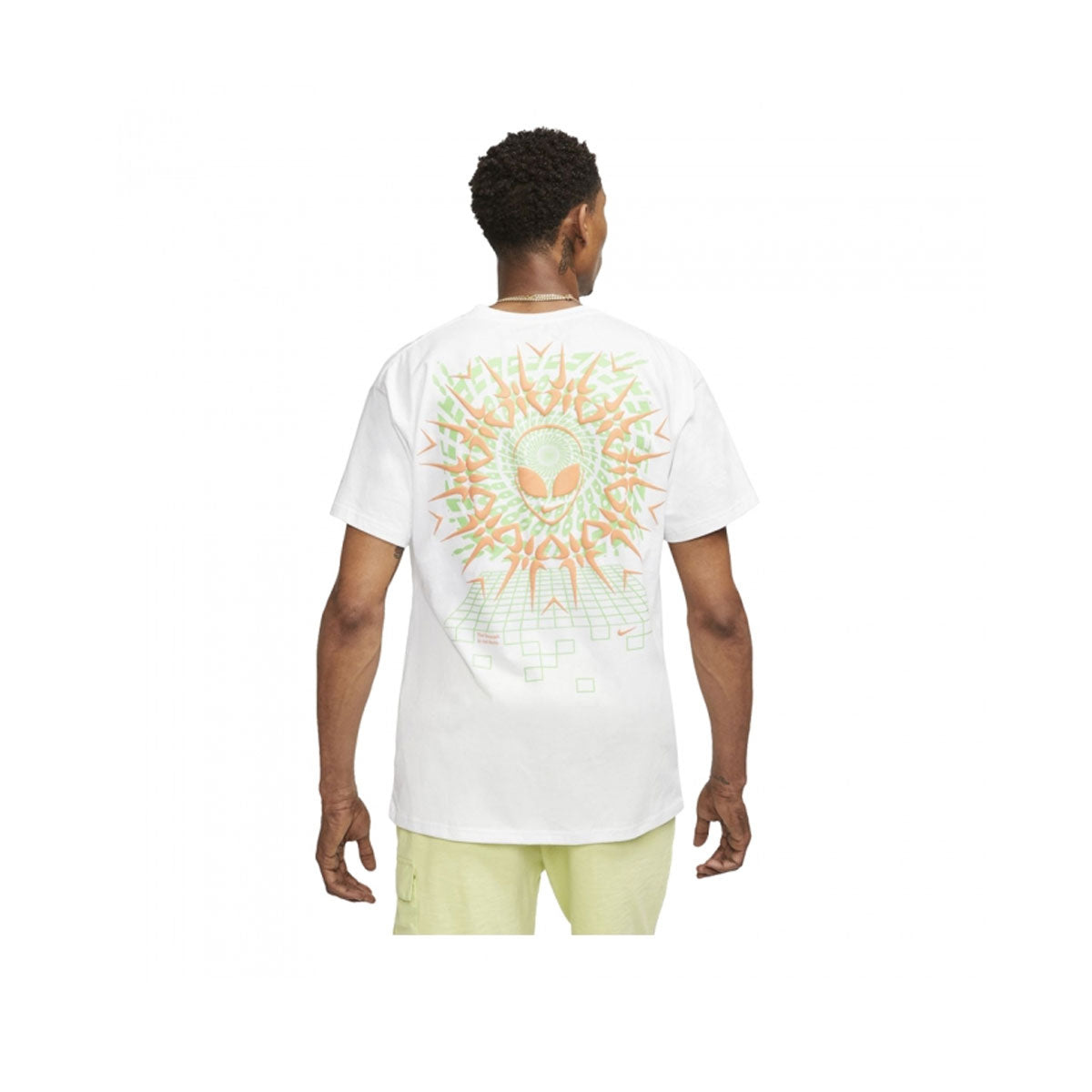 Nike Men's NSW AM90 Festival T-Shirt White Green Orange