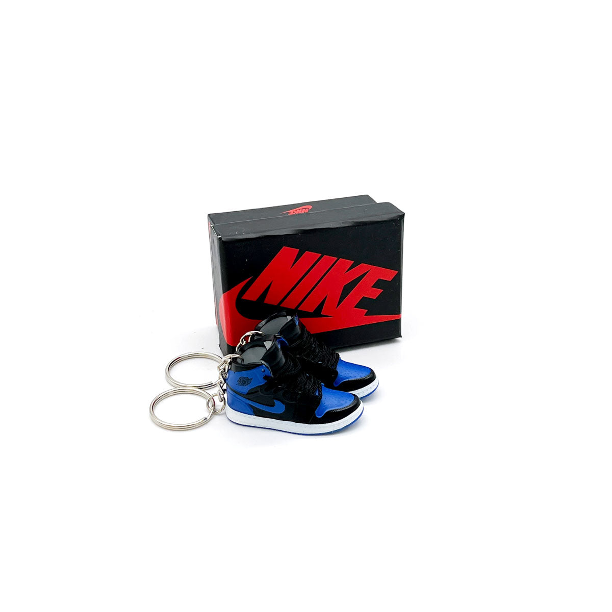 3D Sneaker Keychain- Air Jordan 1 High Royal Blue Pair - KickzStore