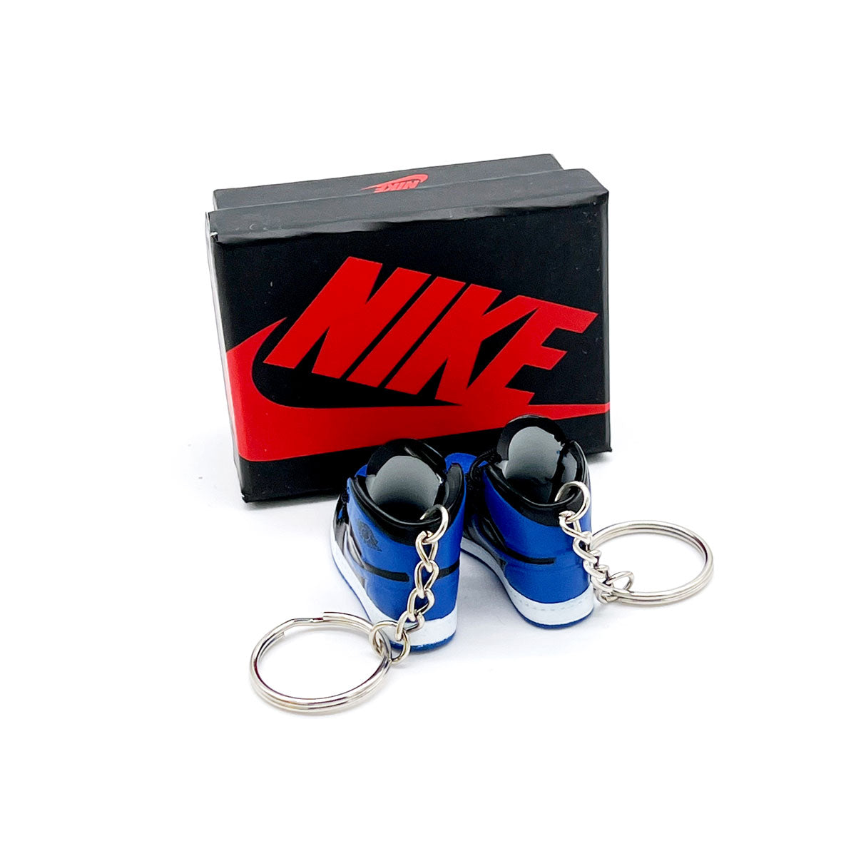 3D Sneaker Keychain- Air Jordan 1 High Royal Blue Pair