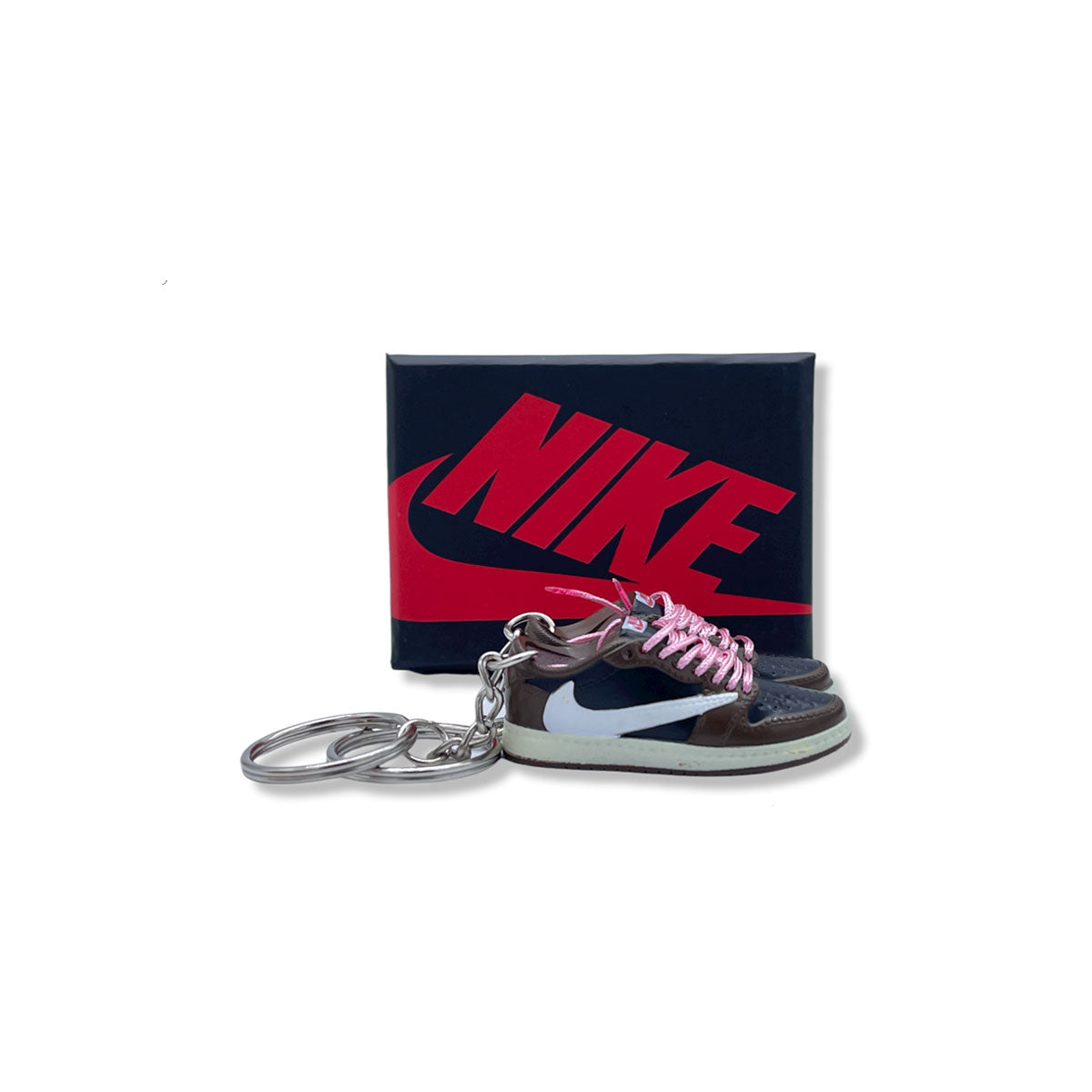 3D Sneaker Keychain- Air Jordan 1 Low Travis Scott Pair - KickzStore