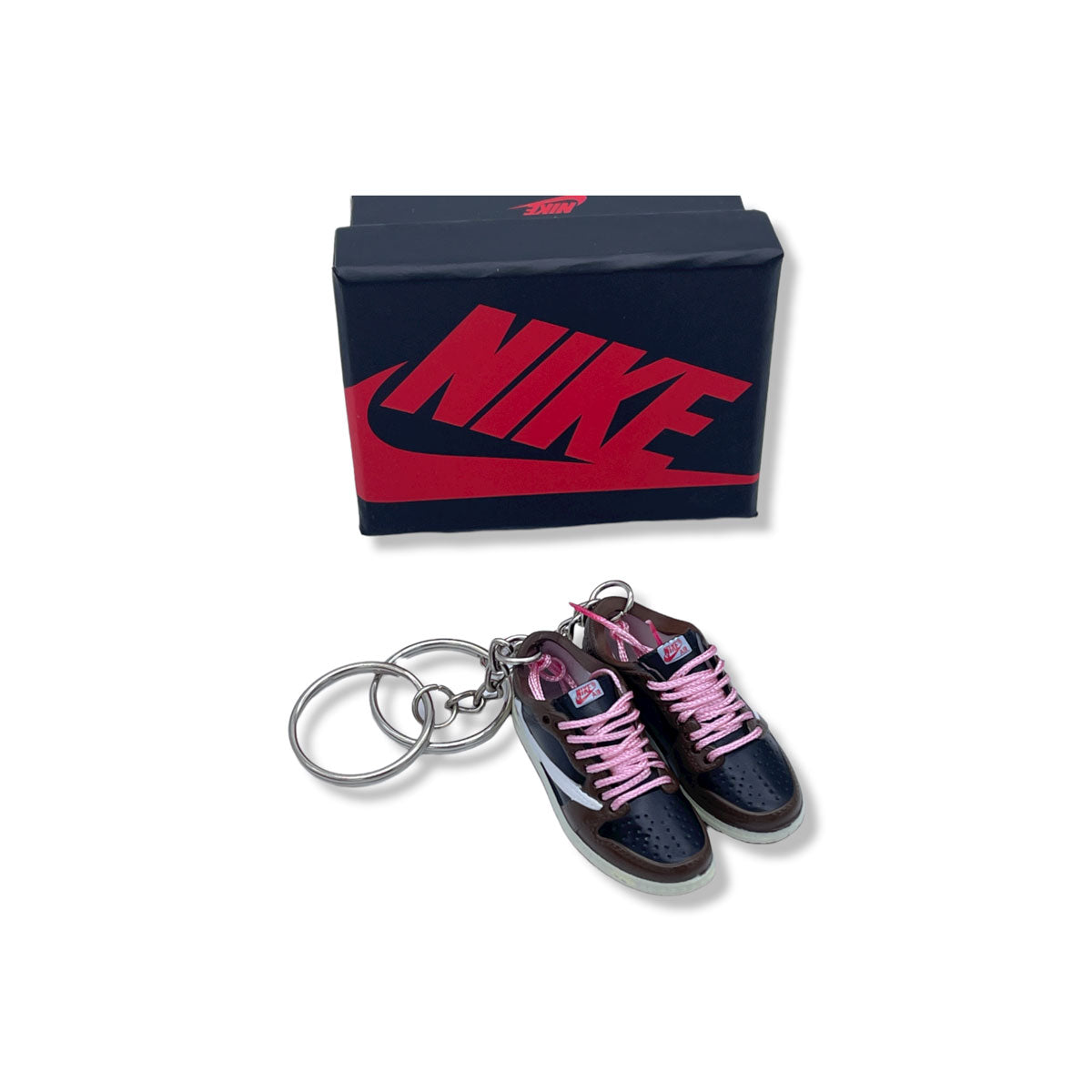 3D Sneaker Keychain- Air Jordan 1 Low Travis Scott Pair