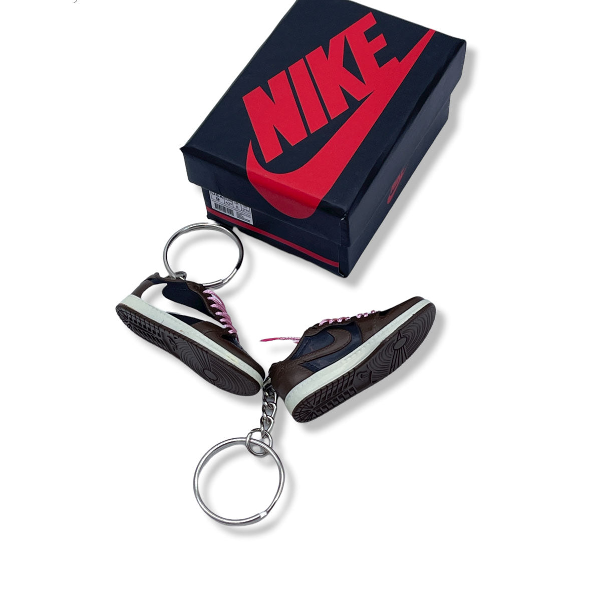 3D Sneaker Keychain- Air Jordan 1 Low Travis Scott Pair