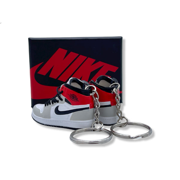 3D Sneaker Keychain- Air Jordan 1 High Smoke Grey Pair – KickzStore
