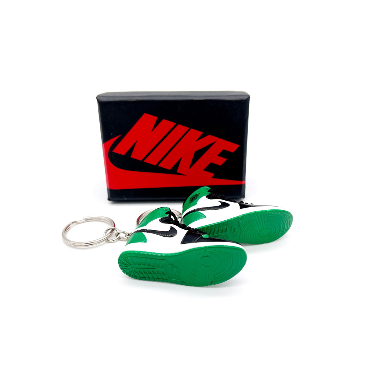 3D Sneaker Keychain- Air Jordan 1 High Pine Green 1.0 Pair - KickzStore