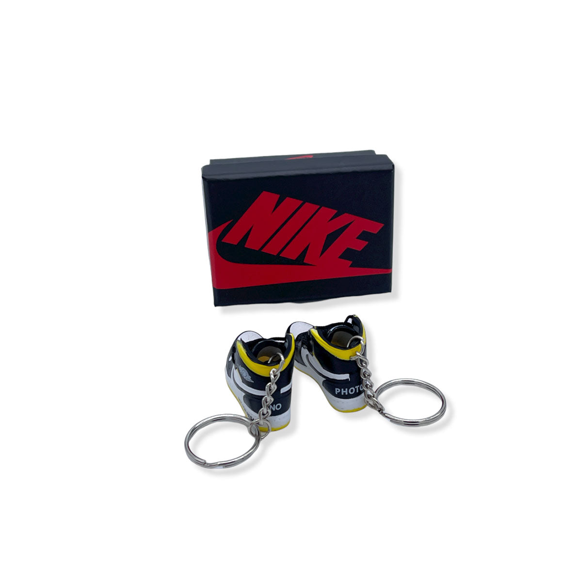 3D Sneaker Keychain- Air Jordan 1 High 'Not For Resale' Varsity Maize Pair