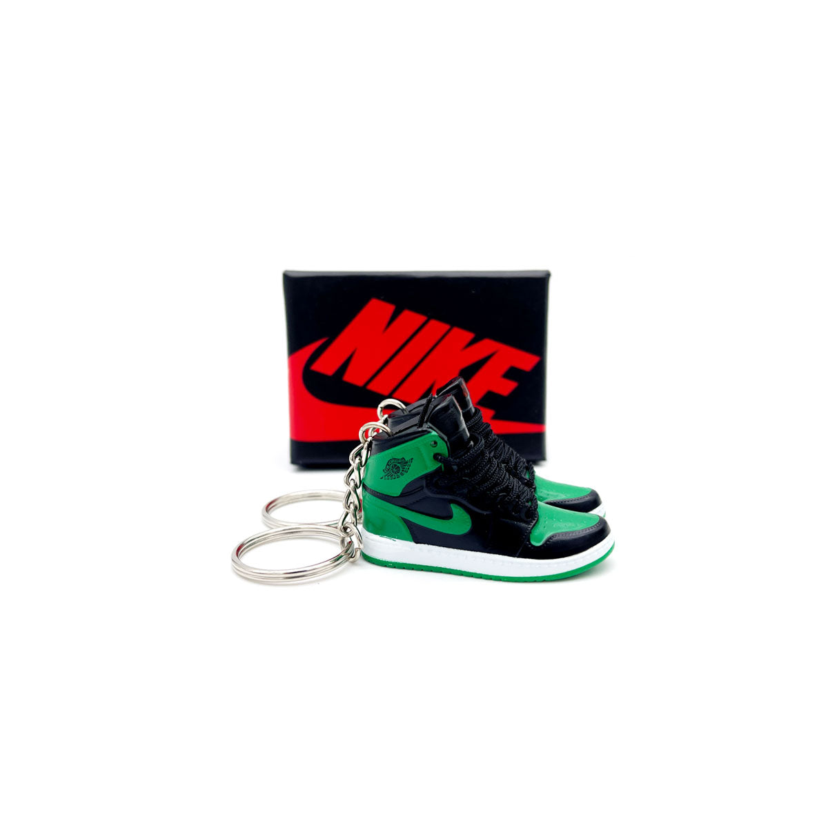 3D Sneaker Keychain- Air Jordan 1 Pine Green 2.0 Pair - KickzStore