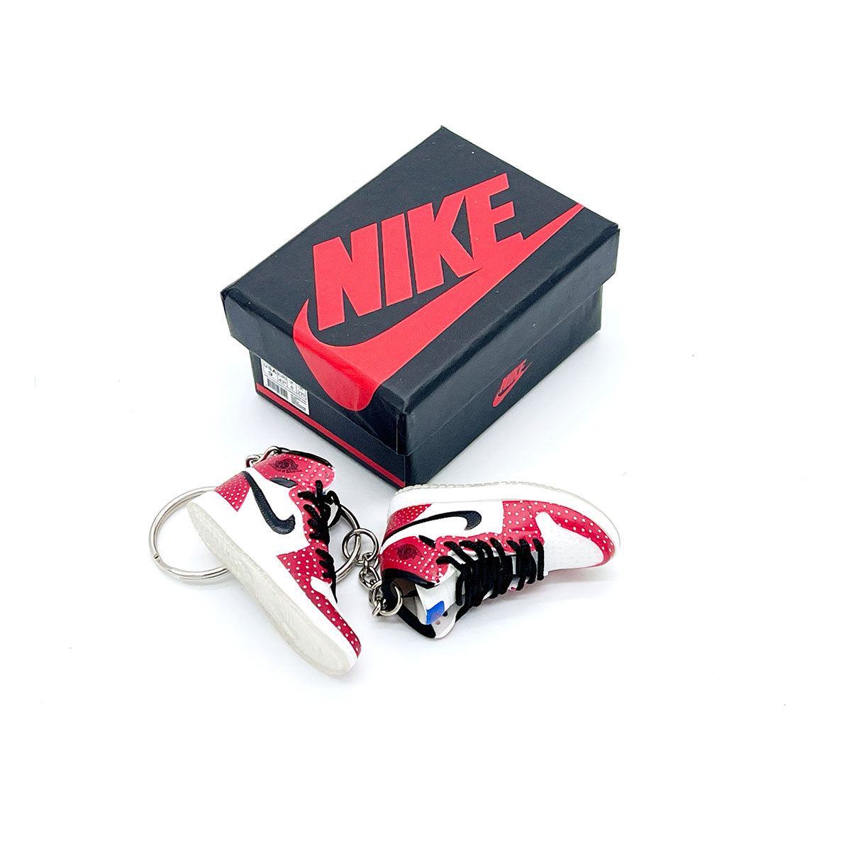 3D Sneaker Keychain- Air Jordan 1 High Spider-Man Origin Story Pair - KickzStore