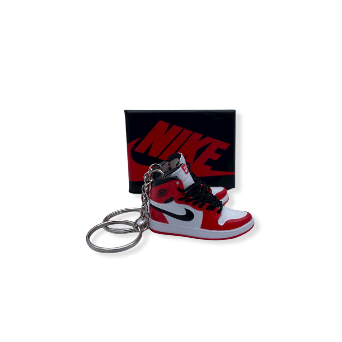 3D Sneaker Keychain- Air Jordan 1 High Chicago Pair - KickzStore