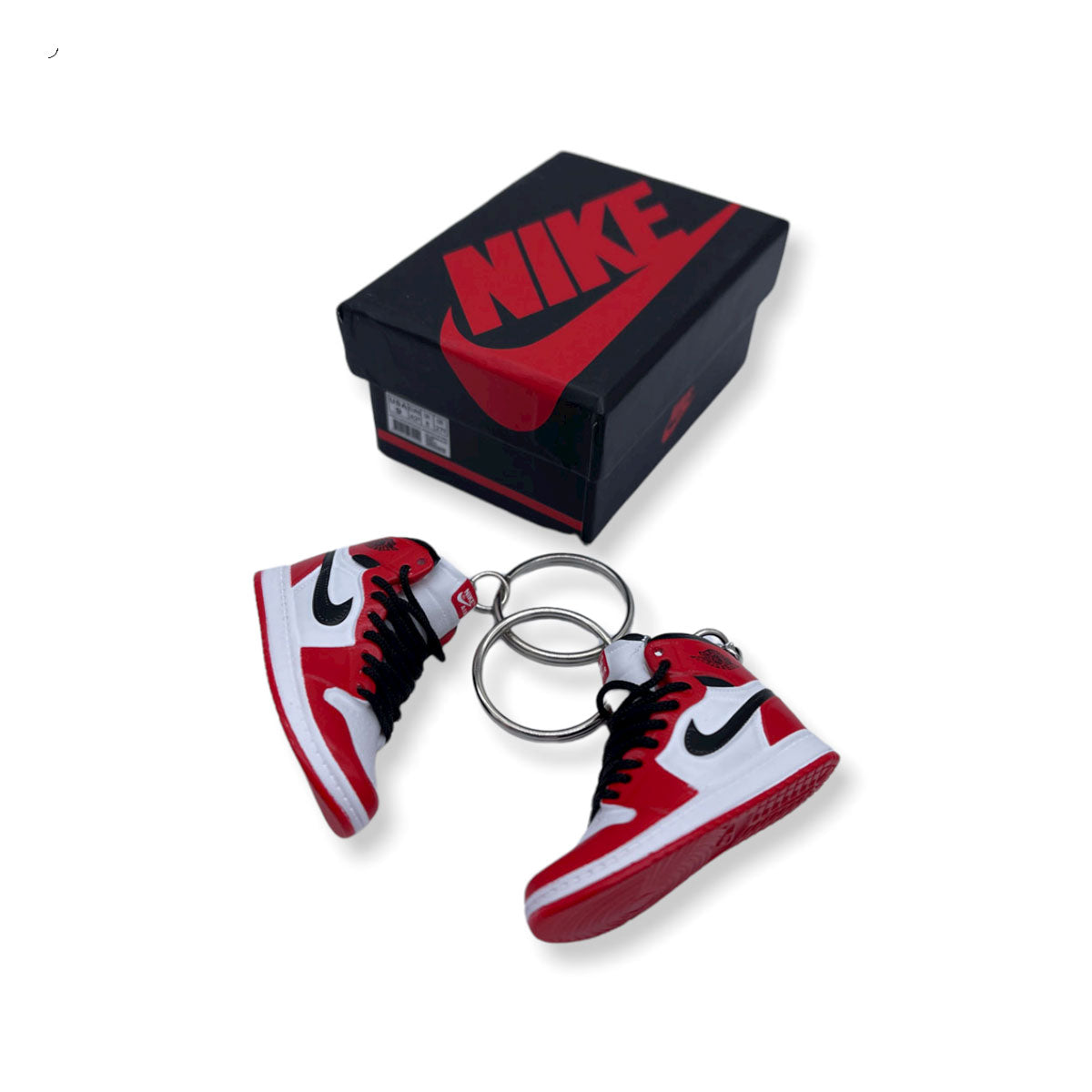 3D Sneaker Keychain- Air Jordan 1 High Chicago Pair - KickzStore