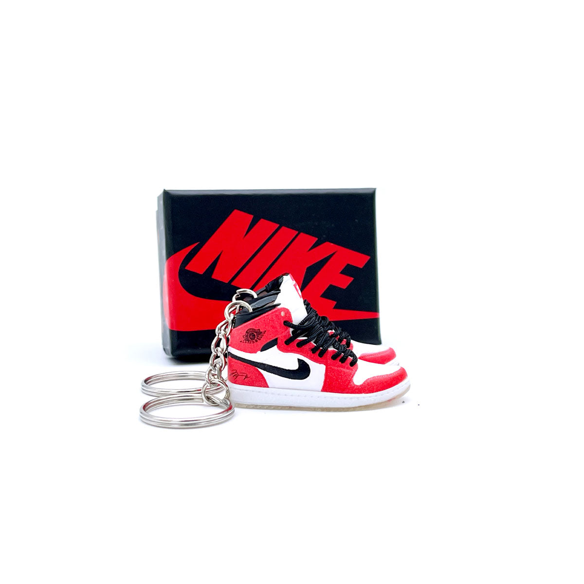 3D Sneaker Keychain - Air Jordan 1 High Trophy Room Chicago Pair