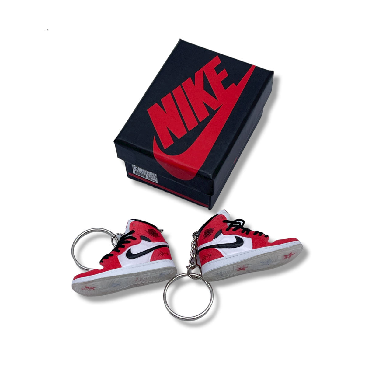 3D Sneaker Keychain - Air Jordan 1 High Trophy Room Chicago Pair