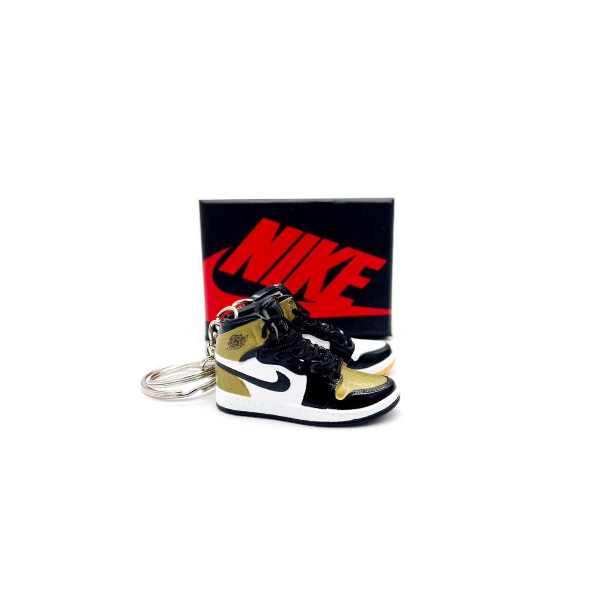 3D Sneaker Keychain - Air Jordan 1 High Gold Top 3 Pair