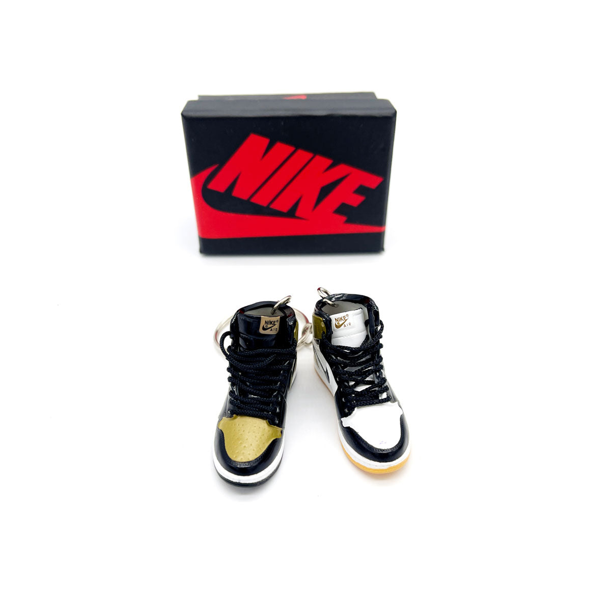 3D Sneaker Keychain - Air Jordan 1 High Gold Top 3 Pair