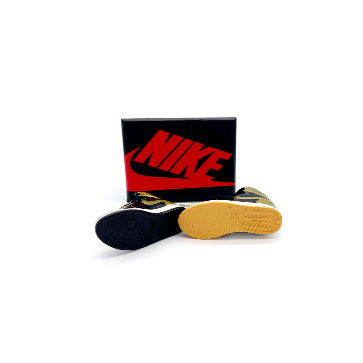 3D Sneaker Keychain - Air Jordan 1 High Gold Top 3 Pair
