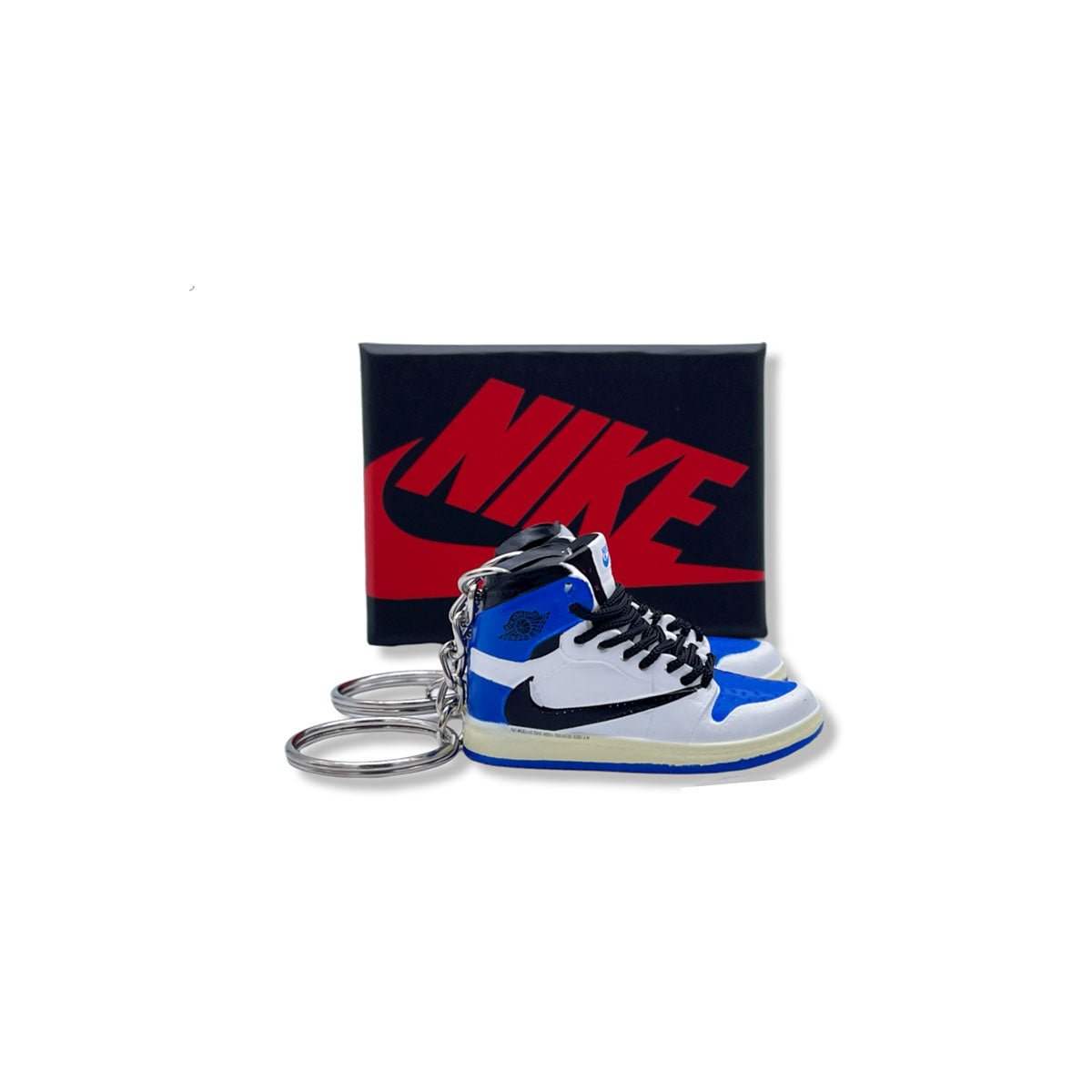 3D Sneaker Keychain- Air Jordan 1 High Travis Scott Fragment Pair - KickzStore