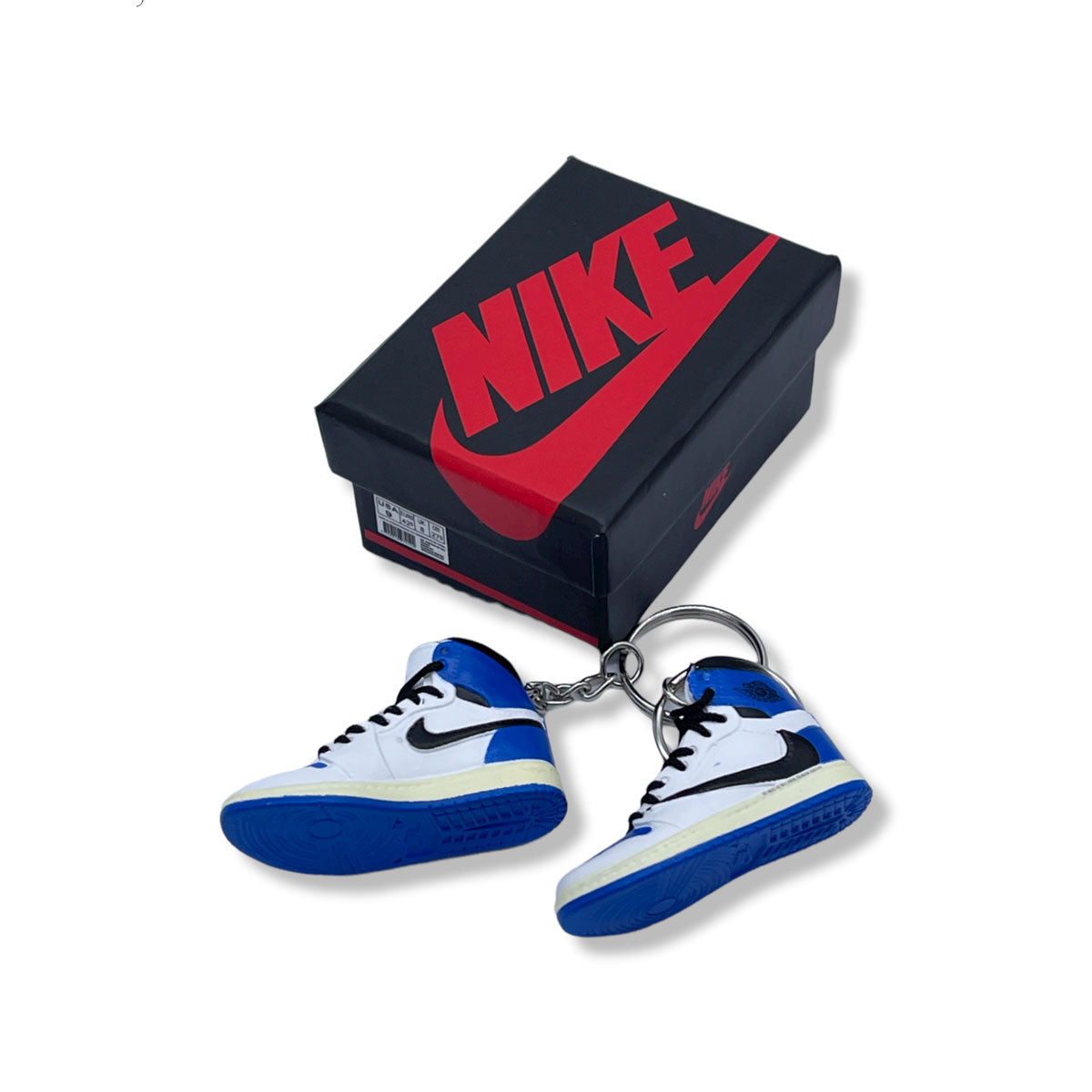 3D Sneaker Keychain- Air Jordan 1 High Travis Scott Fragment Pair - KickzStore