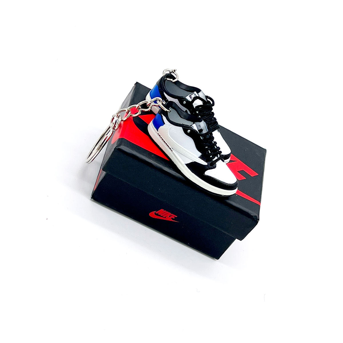 3D Sneaker Keychain- Air Jordan 1 Low Travis Scott Fragment Pair