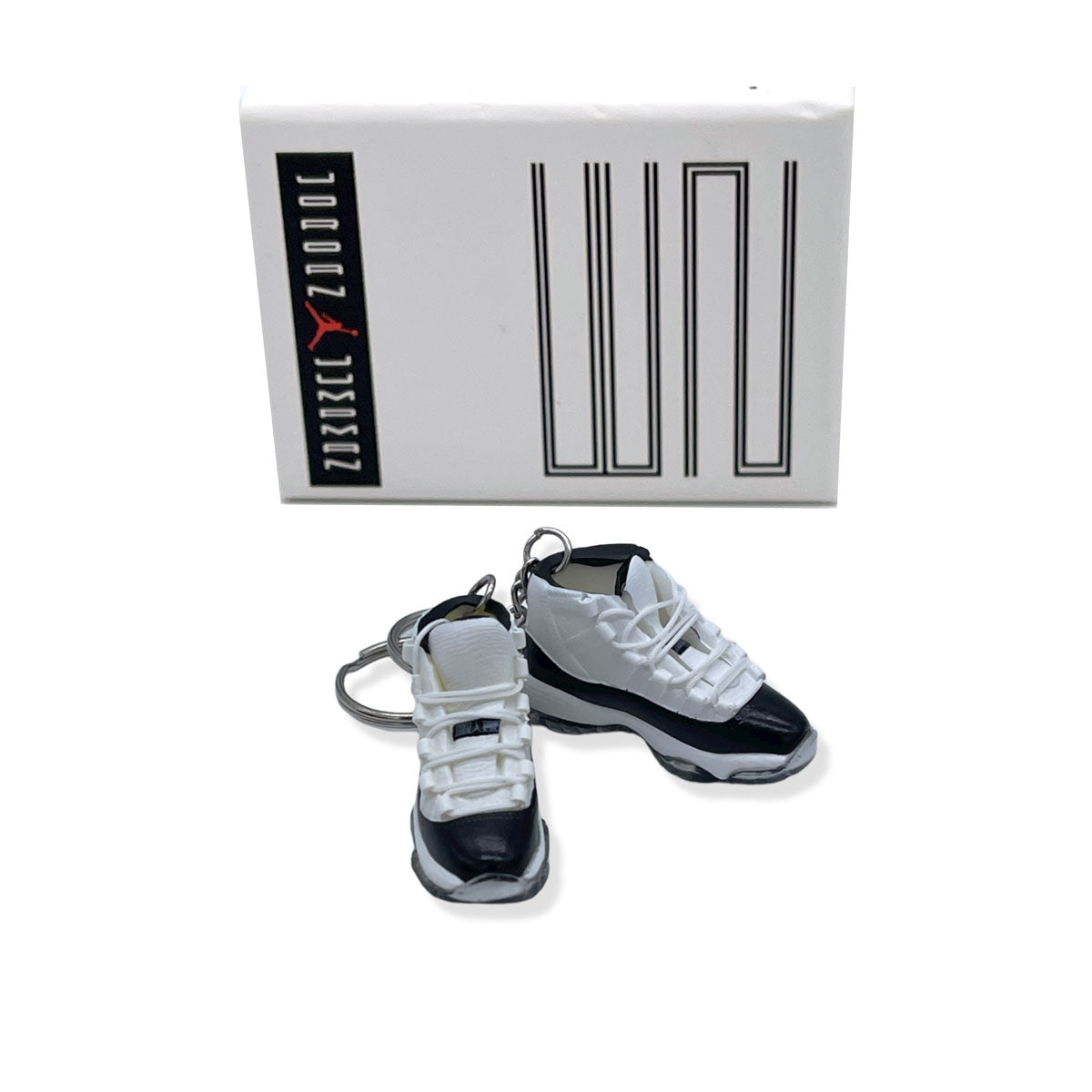 3D Sneaker Keychain- Air Jordan 11 Concord Pair