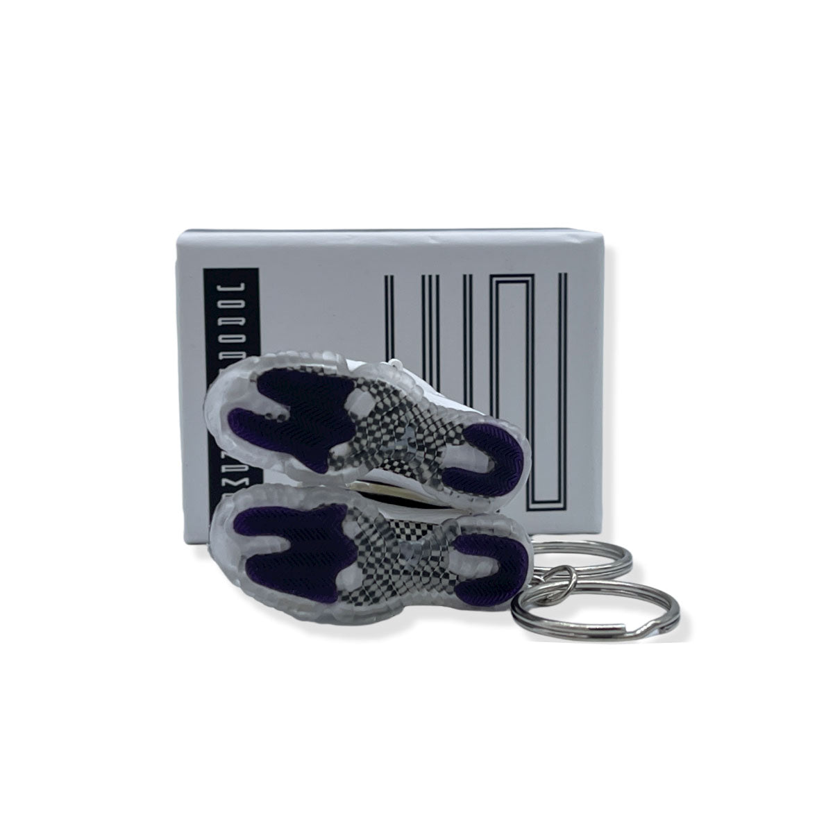 3D Sneaker Keychain- Air Jordan 11 Concord Pair