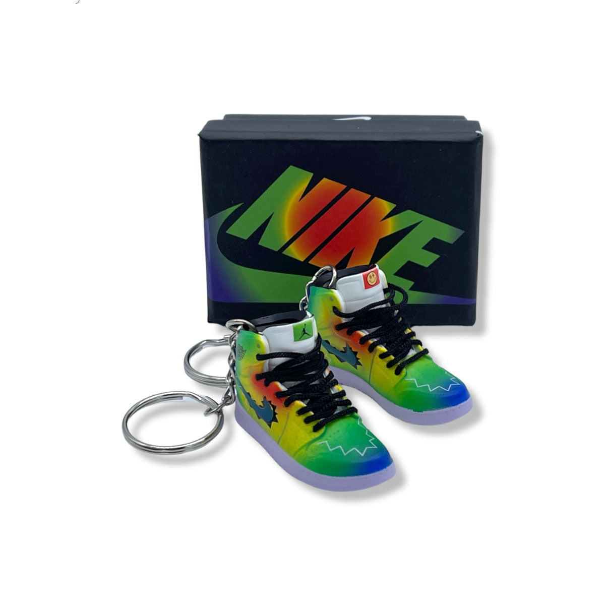 3D Sneaker Keychain- Air Jordan 1 High J Balvin Pair