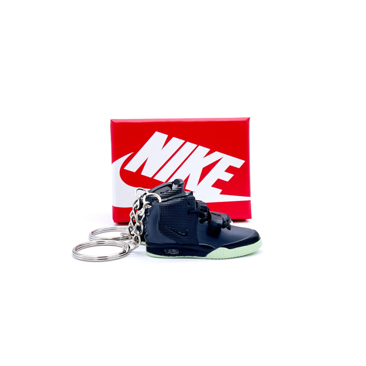 3D Sneaker Keychain- Nike Air Yeezy 2 Solar Red Pair - KickzStore